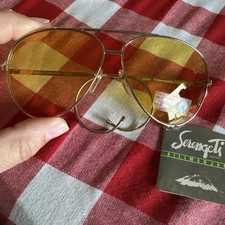 Rare Serengeti Kilimanjaro Drivers, Yellow Gradient Lens, Over The Ear, Nos