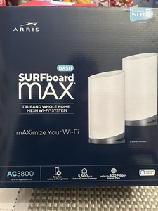 ARRIS Surfboard Max W121 Tri-Band Mesh WiFi 5500 Ft.. Gamme Nouveau dans la boîte scellée