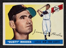 1955 Topps Baseball #1 Dusty Rhodes New York Giants