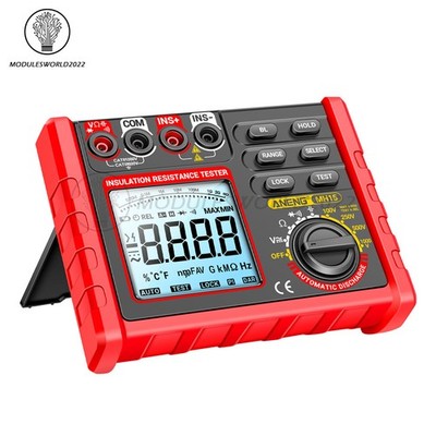 MH15 Insulation Resistance Tester Digital Megohmmeter Auto Discharge AC/DC Test