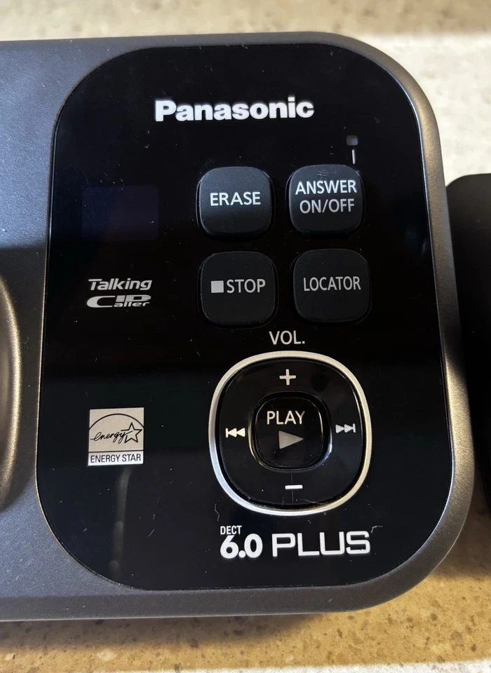 Panasonic KX-TG4734 Cordless Phone Set W/answering Machine Blue Tooth Etc - Image 3 of 4