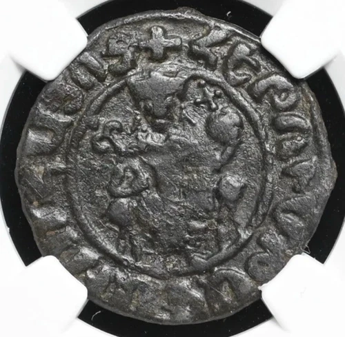 ARMENIA 1226-1270 AD Hetoum I Tank Knights Templar Crusaders Coin RARE, NGC VF
