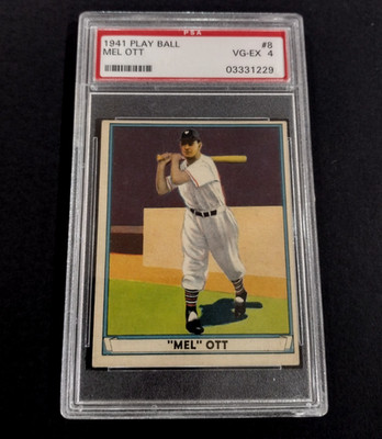 1941 PLAY BALL MEL OTT  #8  PSA 4