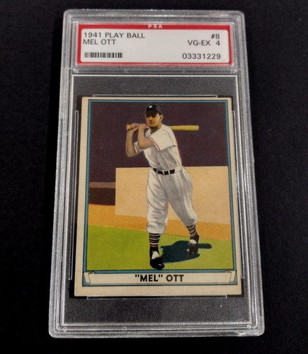 Mel Ott #8 1941 Play Ball card