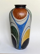 Large 38.5cm Floor Vase Ruscha Milano No 815/3 Hand Painted VGC