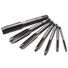 M3 to M12 Spiral Point Tap Set 7Pcs Metric Thread Taps Nitriding Coated Drill Bi