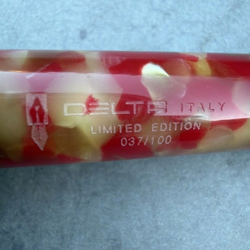 Delta Sorrento Limited Edition Marble Red & Sterling Rollerball Pen - #037/100 - 第 15/23 張圖片