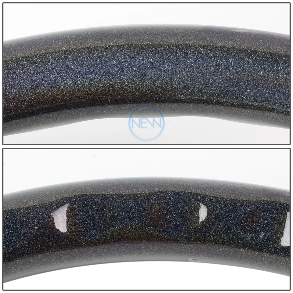NRG 350mm 6-Bolt Anodized Racing Sparkle Wood Grip Black Spoke Steering Wheel - Image 4 of 4