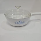 Vintage Corning Ware Blue Cornflower P-81-B 1 PINT Dish with Pyrex Lid P-81-C
