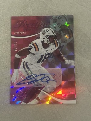 2023 Prestige Xtra Points B.J. Ojulari Pink Auto /25 Rookie RC Autograph Cards