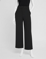 Veronica Beard Women's Black Brixton Cropped Flare Pants Size 4