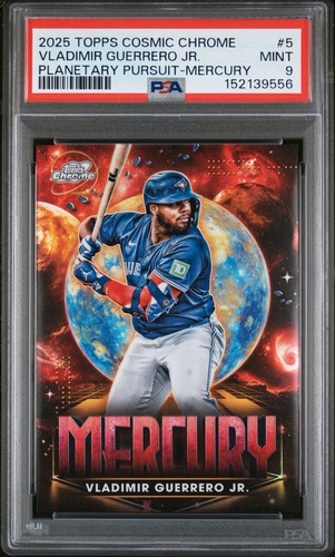 2025 Topps Chrome Cosmic Vladimir Guerrero Jr. Planetary Pursuit Mercury PSA 9