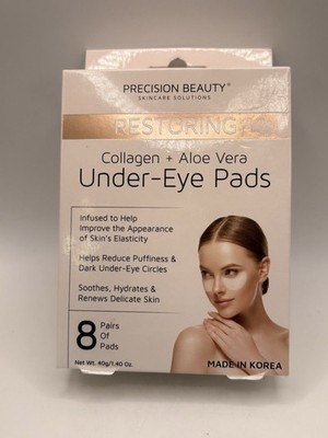 Precision Beauty Restoring Collagen+Aloe Vera Under Eye Pads 8 Pairs of Pads