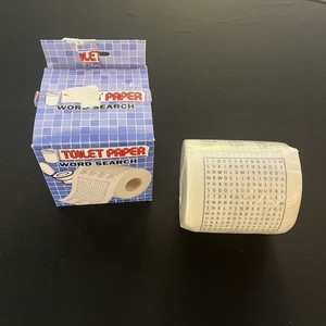 Toilet Paper Word Search Gag Gift New in Box