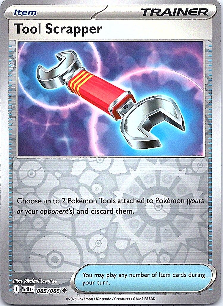 Tool Scrapper Uncommon Trainer - Item Reverse Holo SV: White Flare 085/086 NM