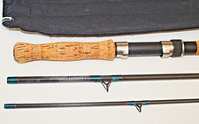 12' DIAWA GRAPHITE "CF98 Salmon 3p VINTAGE SALMON FLY FISHING ROD 8/9 # (R-467)