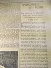 JAN 1, 1899 NEWSPAPER PAGE #2916- HOW THE INDIANS USED RATTLESNAKE POISON ARROWS — photo 3