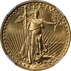 1988 Gold American Eagle $10 NGC MS70 Superb Eye Appeal Strong Strike