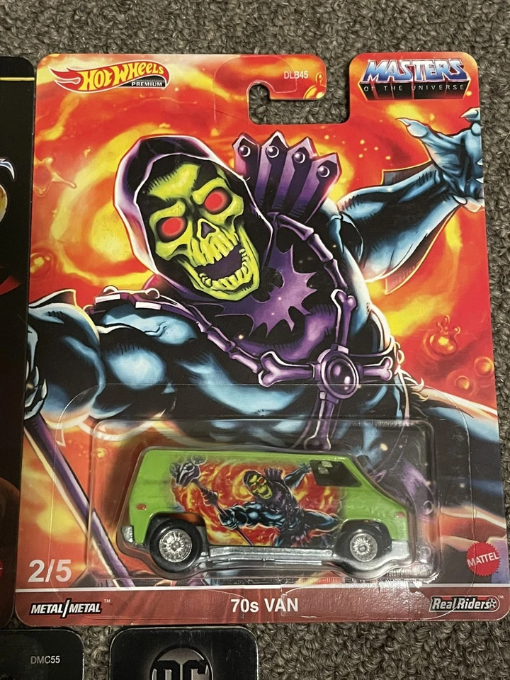 Hot Wheels Masters of The Universe Premium Bat Man Skeletor Real Riders DC - Изображение 4 из 4