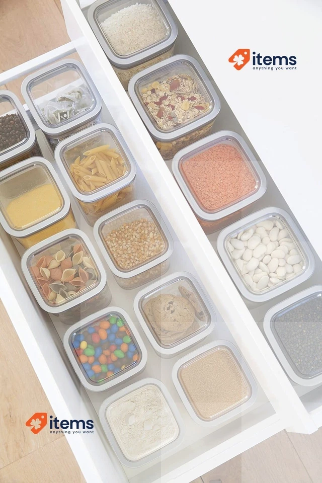 CURVER Seco Cubo Cuadrado Bote 12X12X10 Gris 8Lt 12X12X10H Transparente/Gris - Imagen 3 de 4