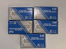 50 KAI Razor Shaving Blades Double Edge for Razor Planer Stainless Steel Japan