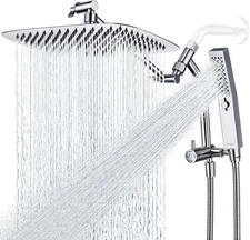 All Metal 12 Inch Shower Head with Massage Mode Handheld, Rain Shower Head with.