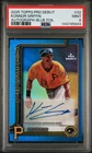 2025 Topps Pro Debut Konnor Griffin Blue Foil Autograph /150 PSA 9 Pirates