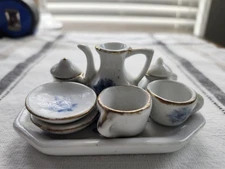 Miniature Vintage Tea Set 8 Piece Set