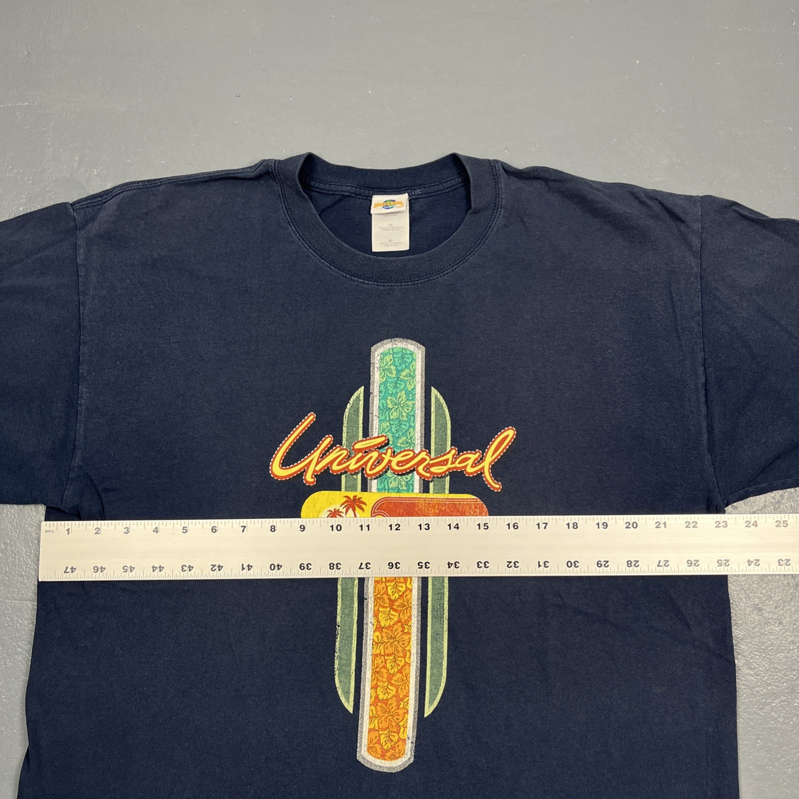 Universal Studios Surfing Beach Theme Tshirt Blue… - image 7