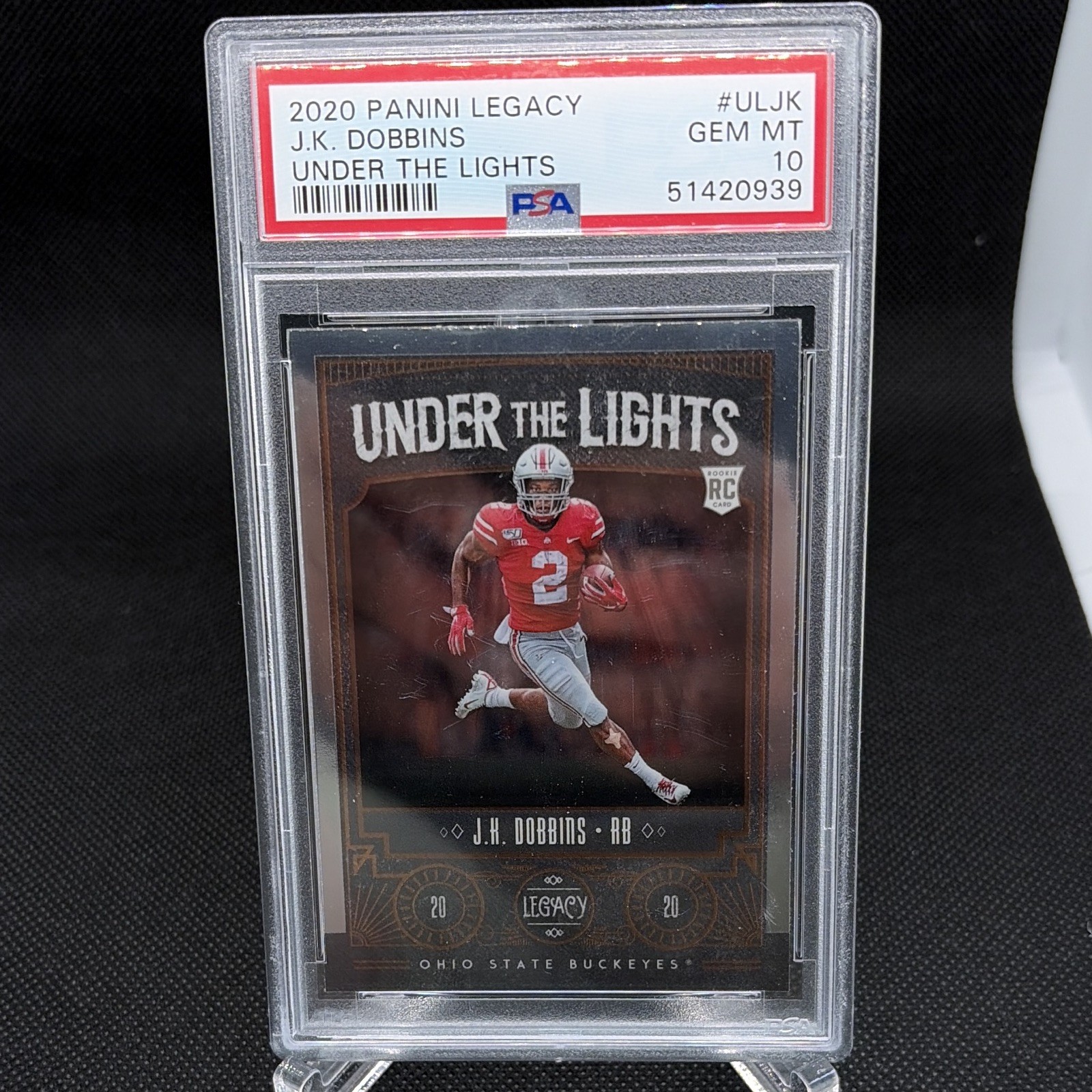 JK Dobbins Panini Legacy Under the Lights #ULJK Base