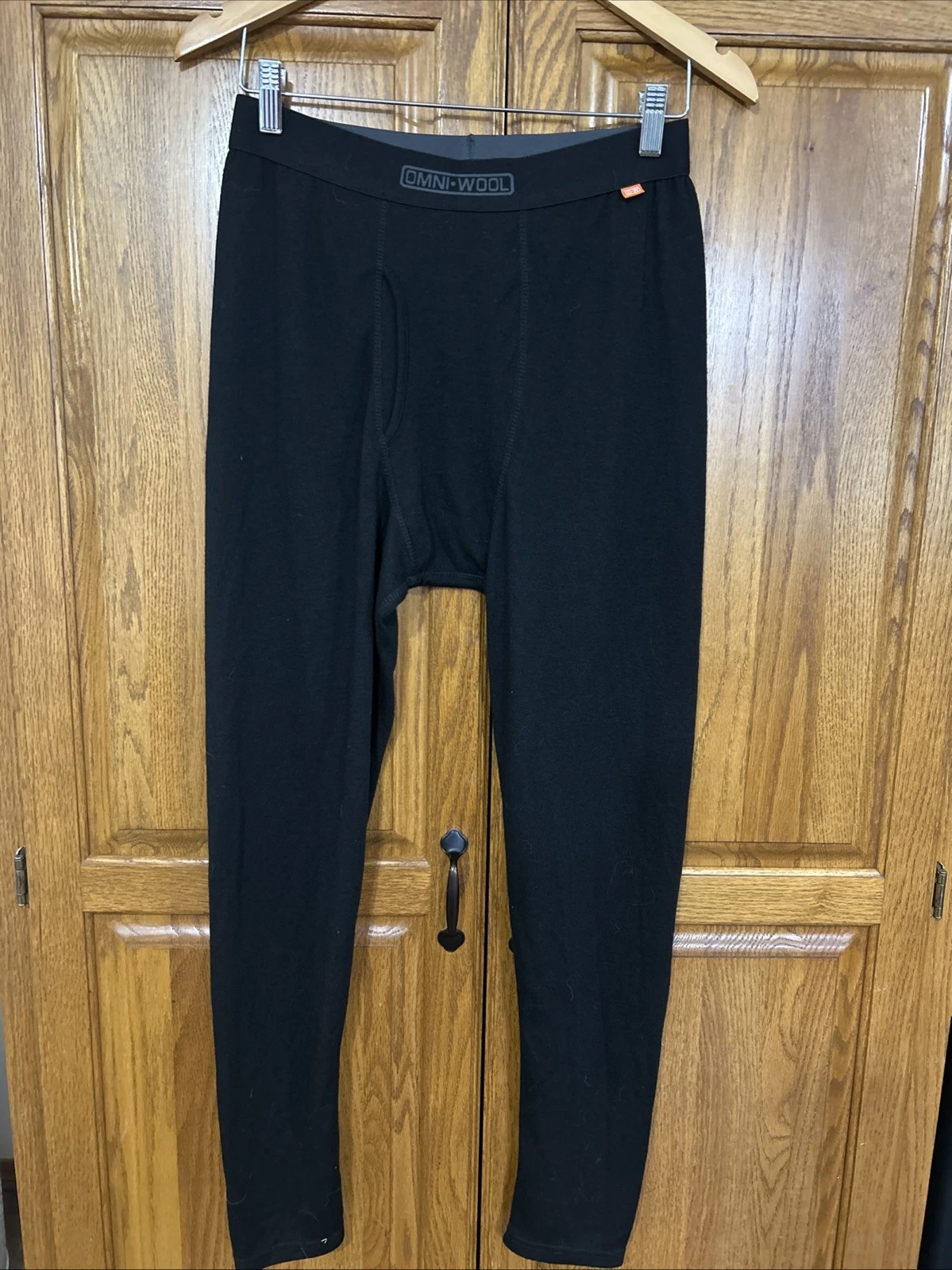 Omni-Wool Base Layer Pants Men's Size Small Black Wool Blend