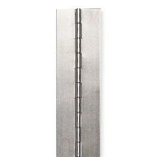 Piano Hinge, Steel, Full Surface Mounting, 3/4 in Leaf W x 72 in Leaf H,