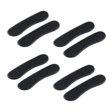 HEVSTIL 8-Pack Long Strip Drum Silencers Pads Soft Clear 4" 1.02", Black