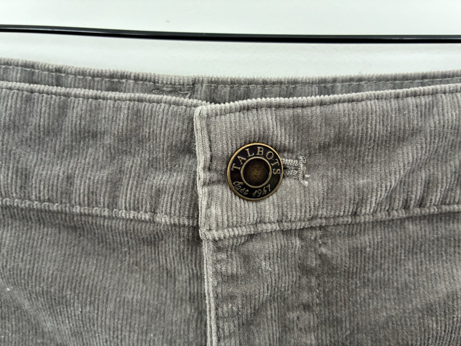 Talbots Women's Solid Gray Soft Stretchy Cotton C… - image 3