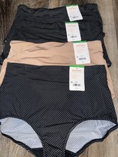 Warners  Womens Brief Underwear Panties Polyester Blend 4-Pair Multicolor  L