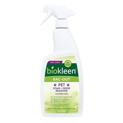Biokleen Bac-Out Pet Stain Remover 32oz Lime & Lavender Scent Odor Eliminator