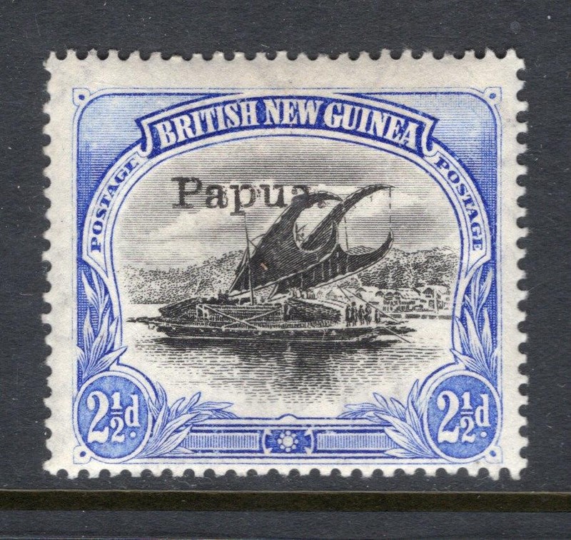 Papua 1907 2½p Small Overprint  - OG MH - Sc# 22  No Reserve!
