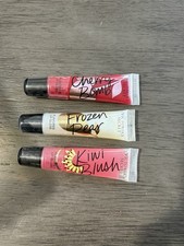 LOT OF 3 NEW VICTORIA'S SECRET JUICY CHERRY KIWI PEAR LIP GLOSS BALM SHINE PINK