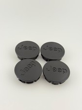 Jeep Set Of 4 Matte Black 55mm2.16in Wheel Center Caps