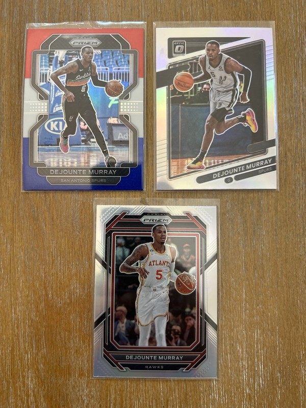 Dejuante Murray 2021-2022 Prizm Silver and Optic Holo LOT (x3) NO Pelicans