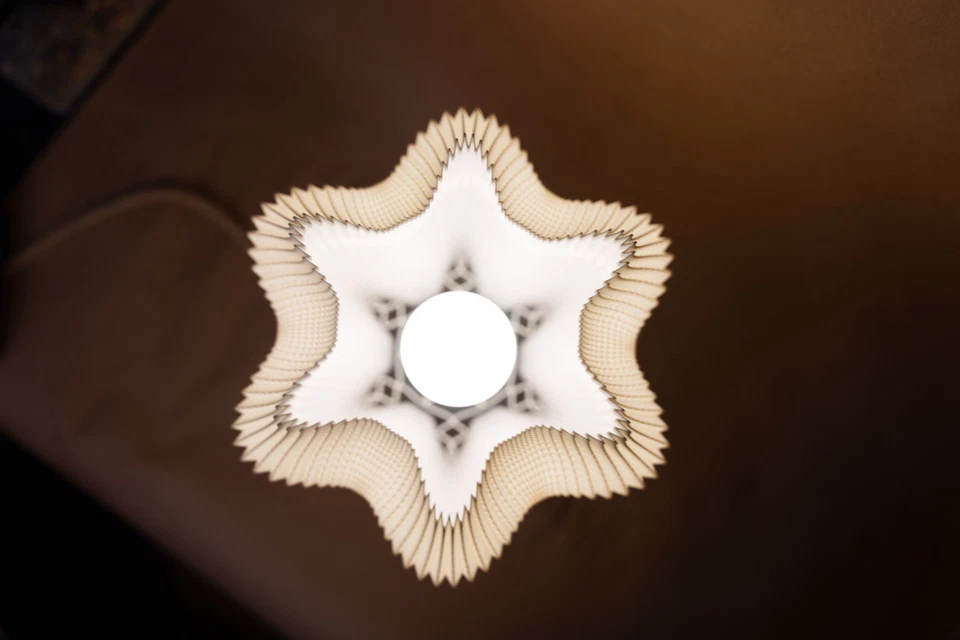 Lámpara Ondula: Moderno Diseño Onda Impreso en 3D Foto 3 de 4