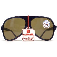 Vintage CEBE 769 ALPINE CRAFTS Sunglasses - France 1980's - ORIGINAL - Blue/Red