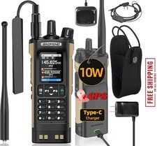 Digital Handheld Radio Scanner Fire Police VHF FM EMS Ham 2 Way Transceiver Dual