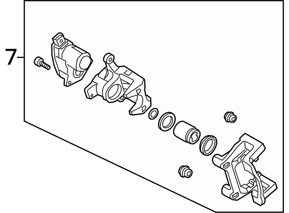 Pinza de freno derecha para pasajero delantero Hyundai Tucson 2019-2021 HA0FD Foto 4 de 4