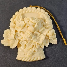 Roman, Inc. Now & Forever Traditions VTG 1997 Resin Flower Basket NEW Old Stock