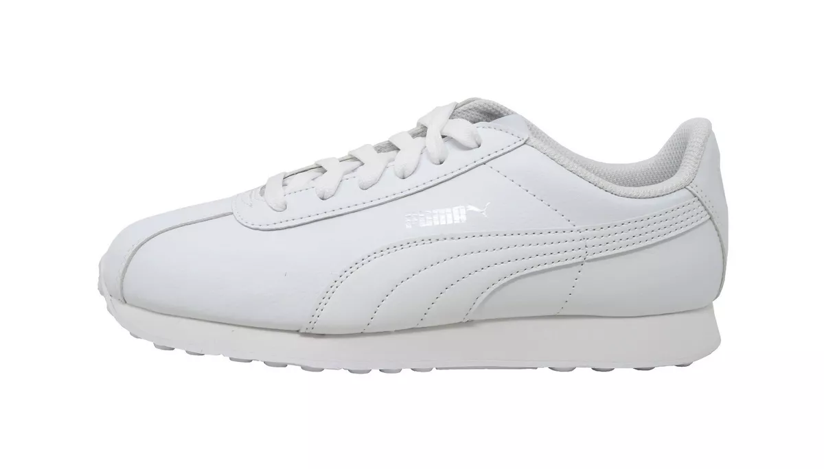 Puma Turin Jr Kids Sneakers Shoes 360914-06 White/White | eBay