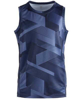 ID IDEOLOGY Big Boys Graphic Crush Tank Indigo Sea Size L