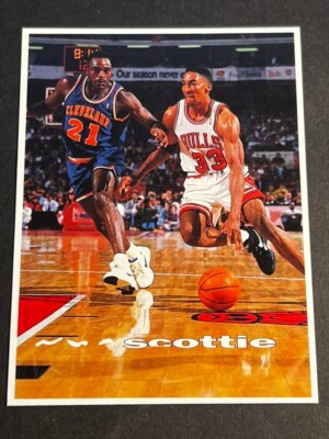 Box 31: 1993-94 St Club WHITE BORDER BLANK BACK PROOF Scottie Pippen Bulls