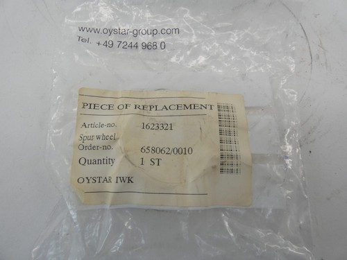 Oystar IWK Spur Wheel Gear 1623321 White Plastic 3-5/8" - NEW Surplus! - Picture 12 of 12