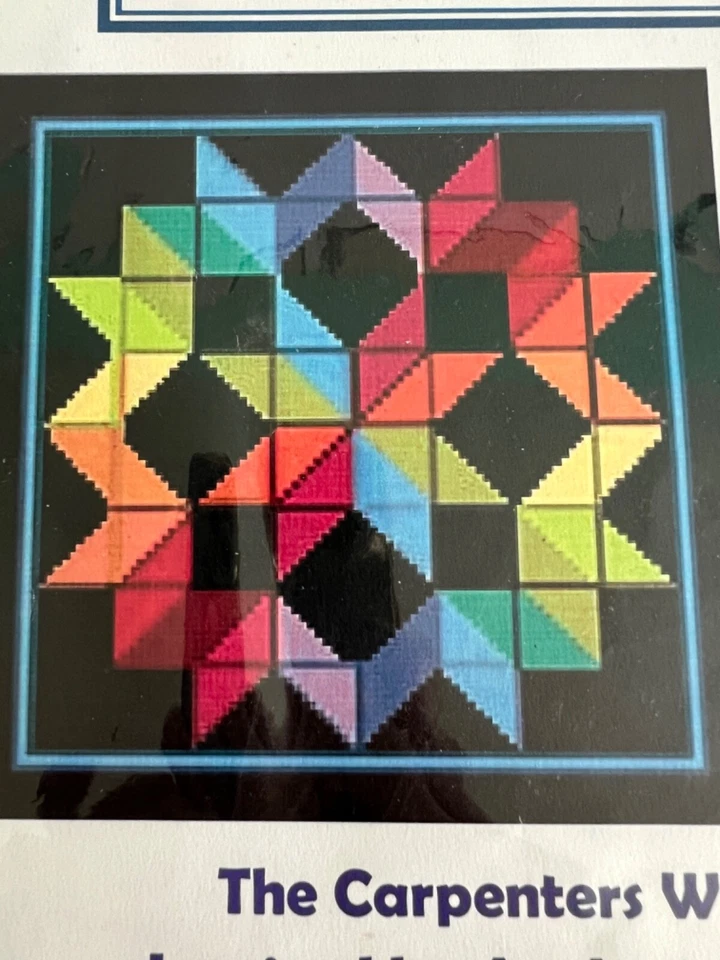 PATTERN Geometric Carpenters Wheel Counted Cross Stitch Inspired by Amish Quilt - Image 2 of 4